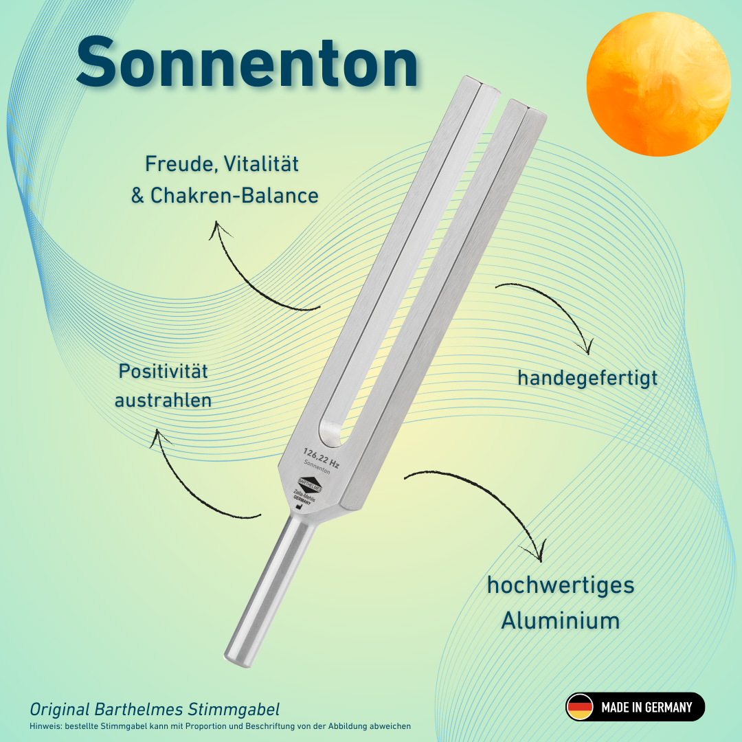 Diapason Sun Tone Light Design 126,22 Hz | Réf. 230009