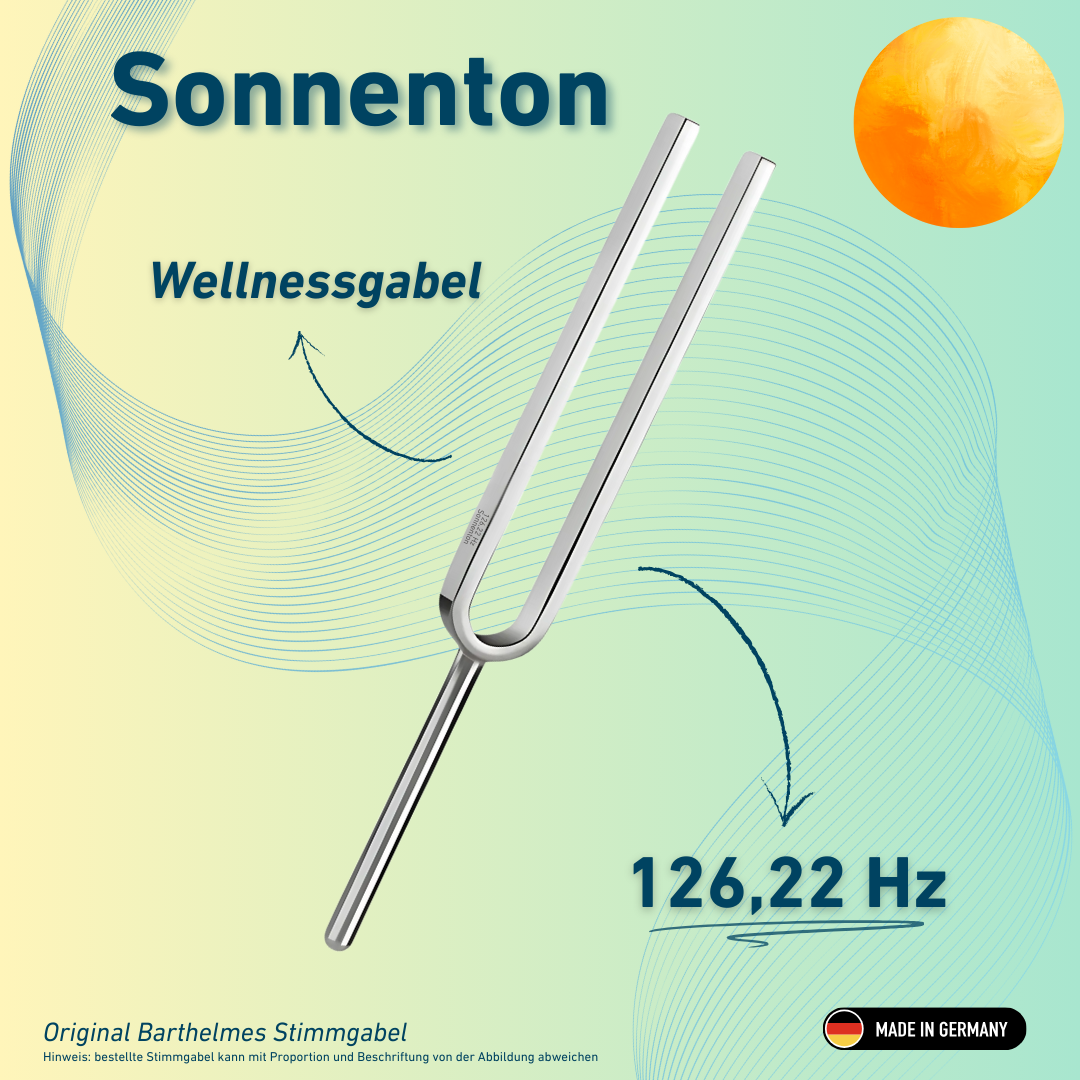 Diapason Sun Tone Wellness 126,22 Hz | Référence 220008