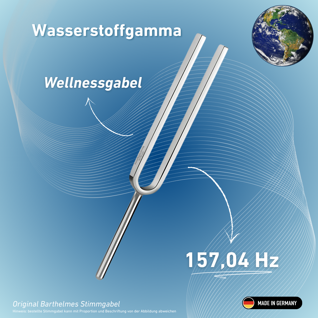 Hydrogen Gamma Wellness Tuning Fork 157.04 Hz | Item No. 220028