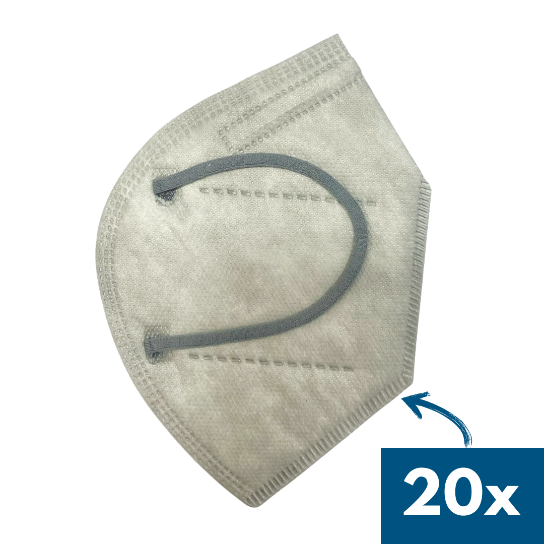 Masque FFP2, 20 pièces emballées individuellement
