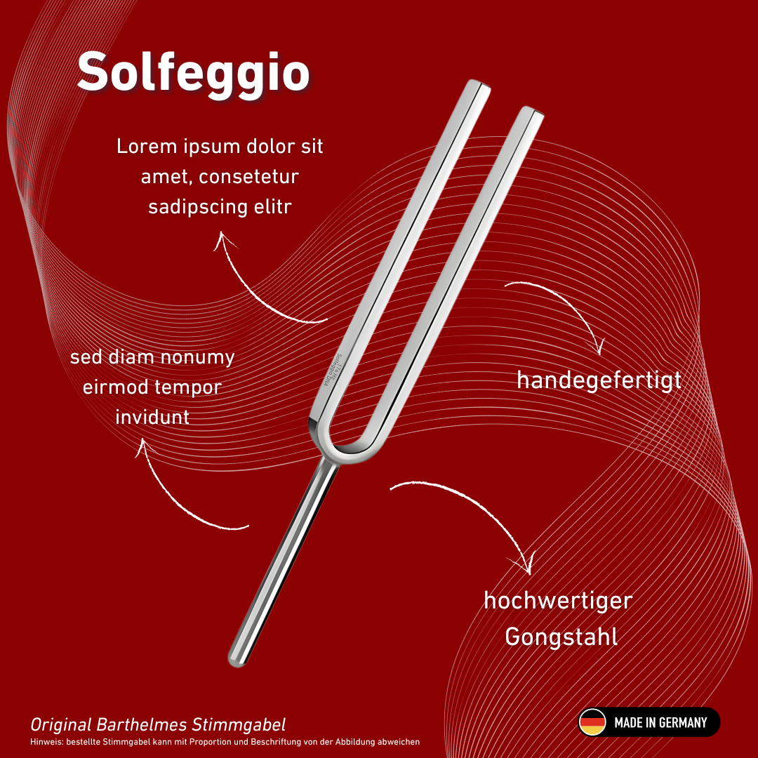 Diapason Solfeggio Wellness 174 Hz | Réf. 220164