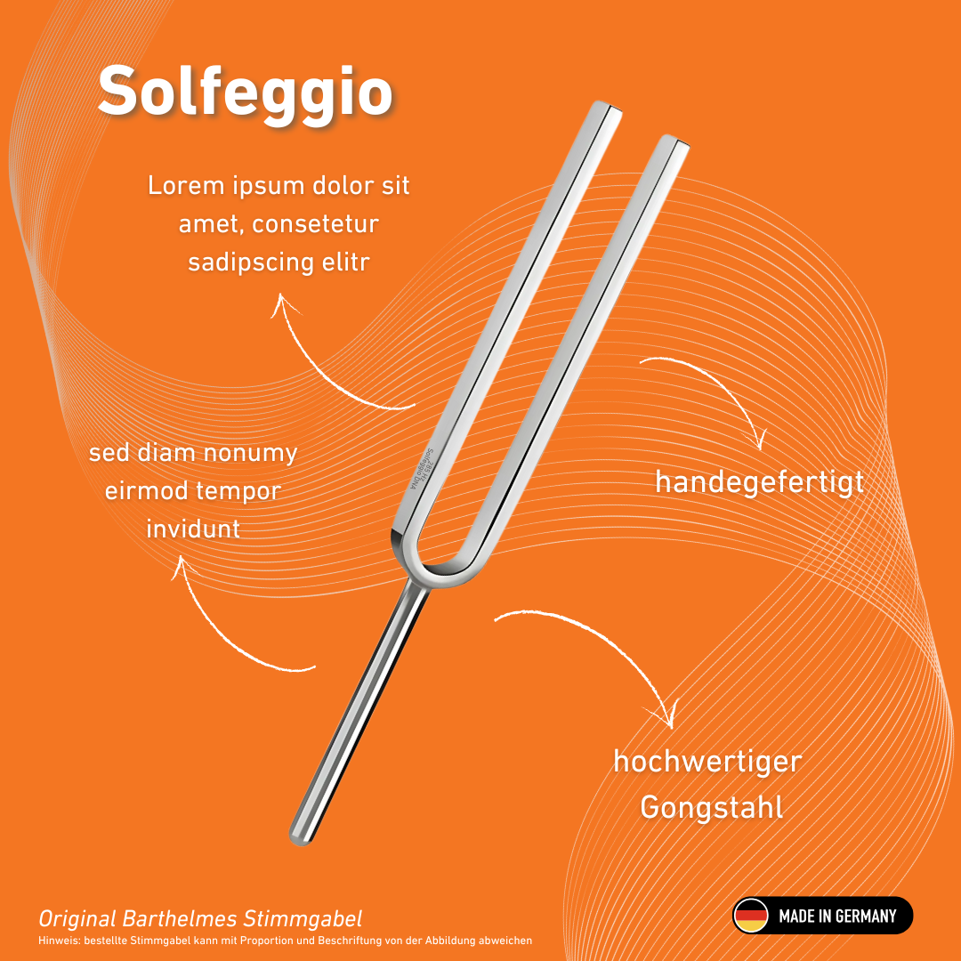 Diapason Solfeggio Wellness 285 Hz | Réf. 220166