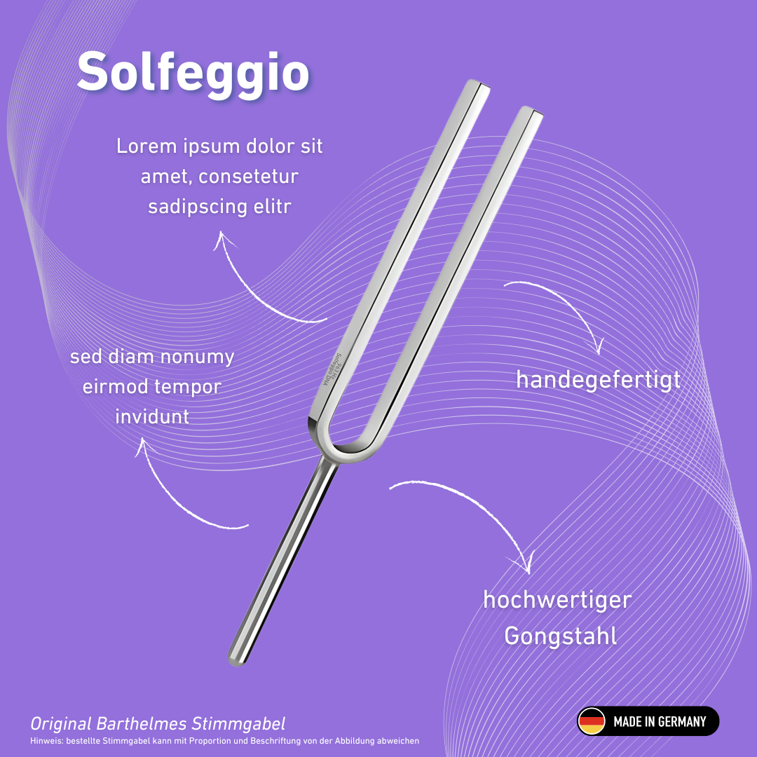 Diapason Solfeggio Wellness 963 Hz | Réf. 220186