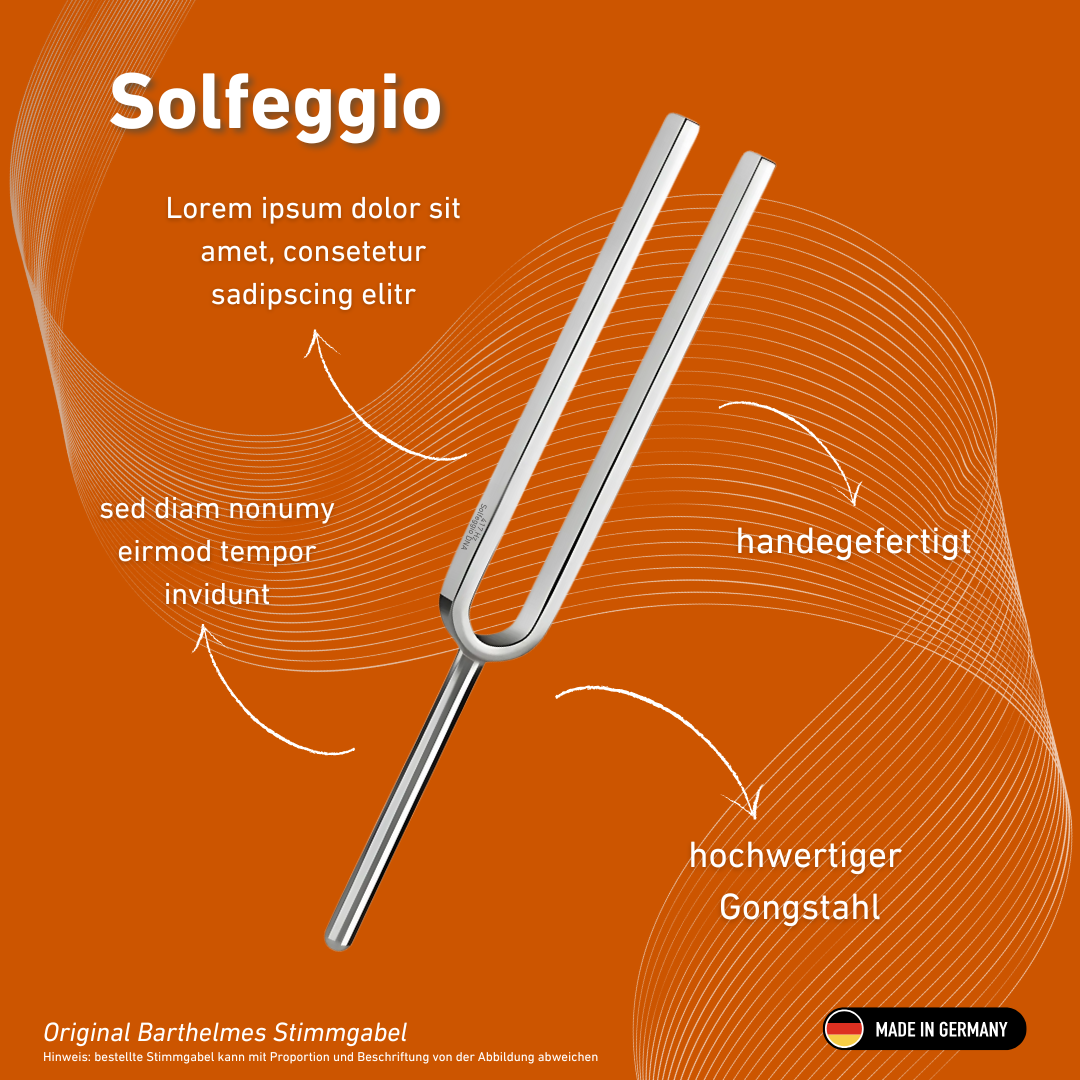 Diapason Solfeggio Wellness 417 Hz | Réf. 220176