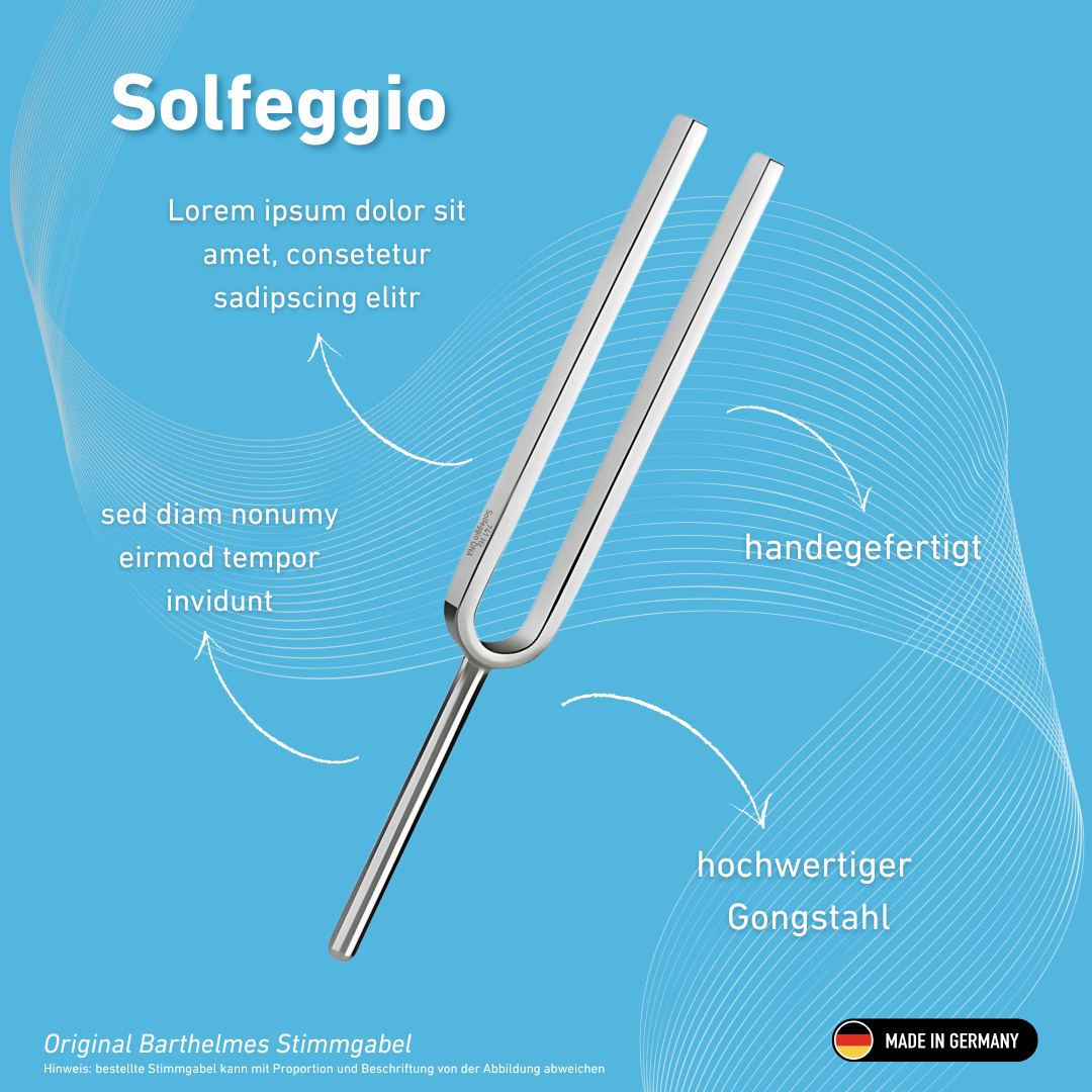 Diapason Solfeggio Wellness 741 Hz | Réf. 220183