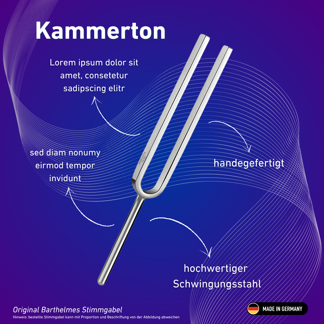 Stimmgabel Kammerton Wellness 432 Hz | Art.-Nr. KO 432/7