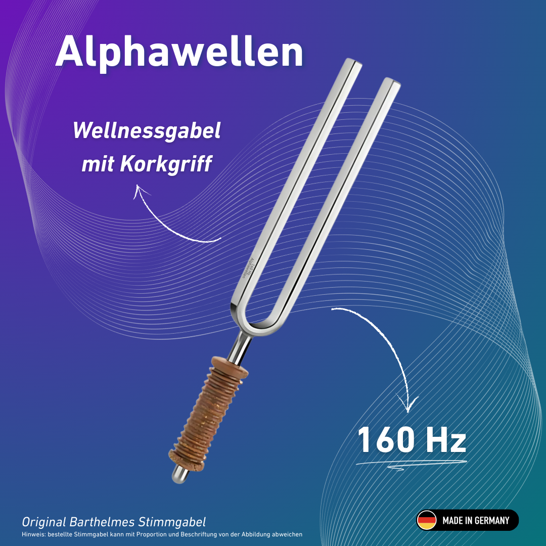 Alpha Wave Wellness avec manche en liège 160 Hz | Réf. 220031