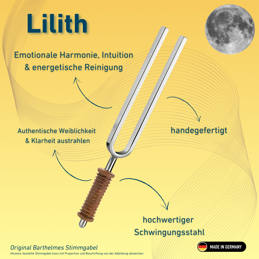 Stimmgabel Lilith Wellness mit Korkgriff 123,02 Hz | Art.-Nr. 220007