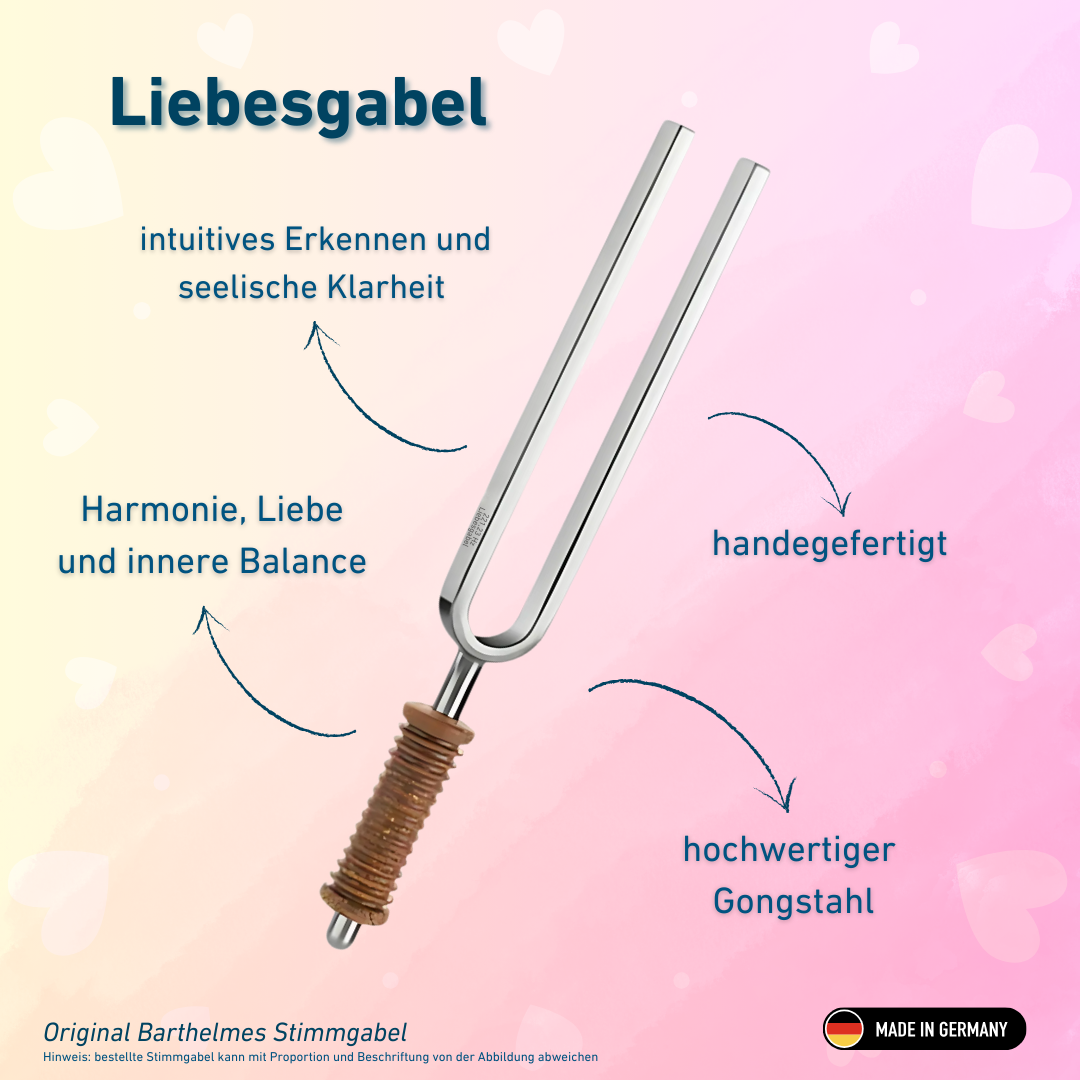 Liebesgabel Wellness mit Korkgriff 221,23 HZ | Art.-Nr. KO 221-Liebe/7-K