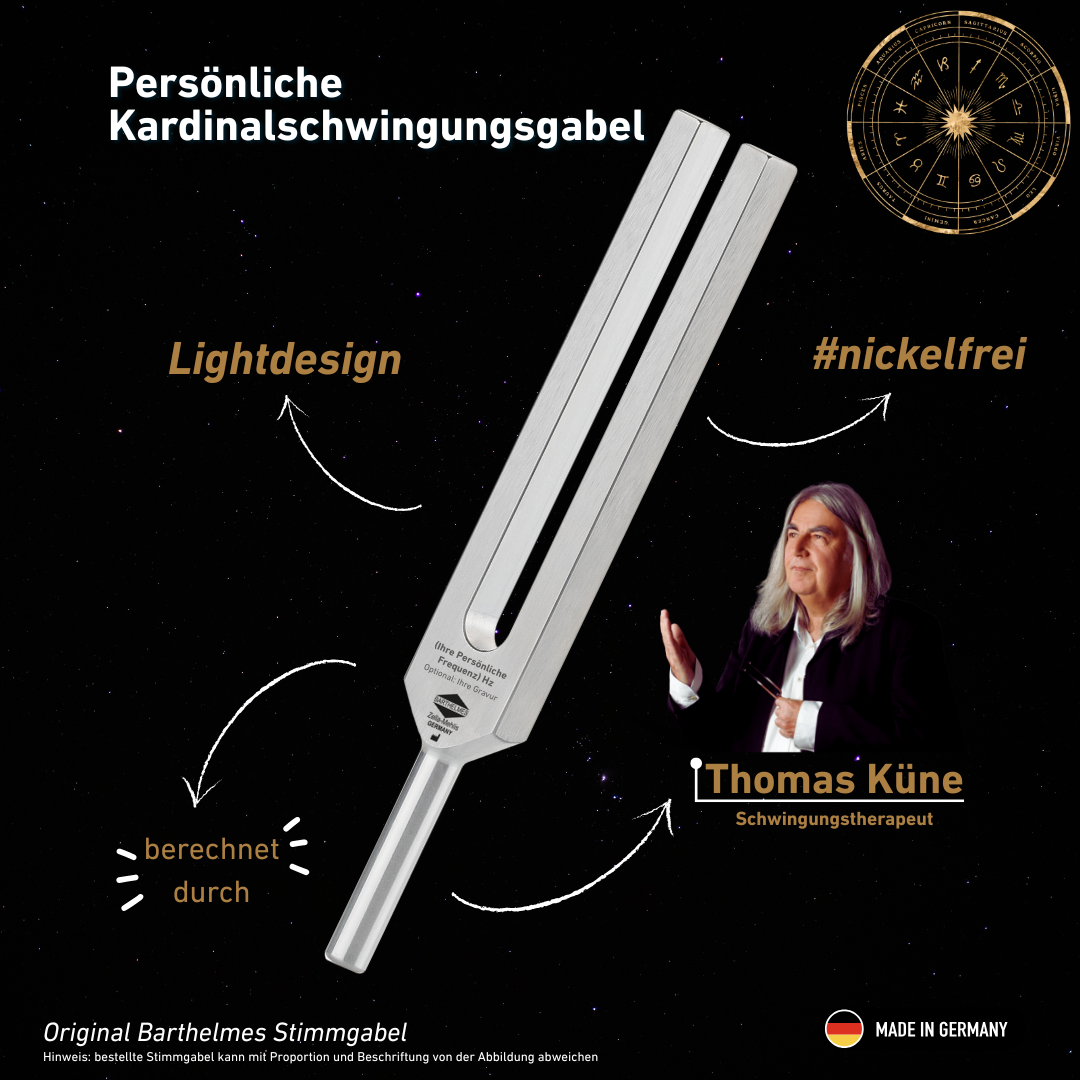 Lampe à vibrations cardinales personnelle, design Thomas Künne | KO/Alu-KSG