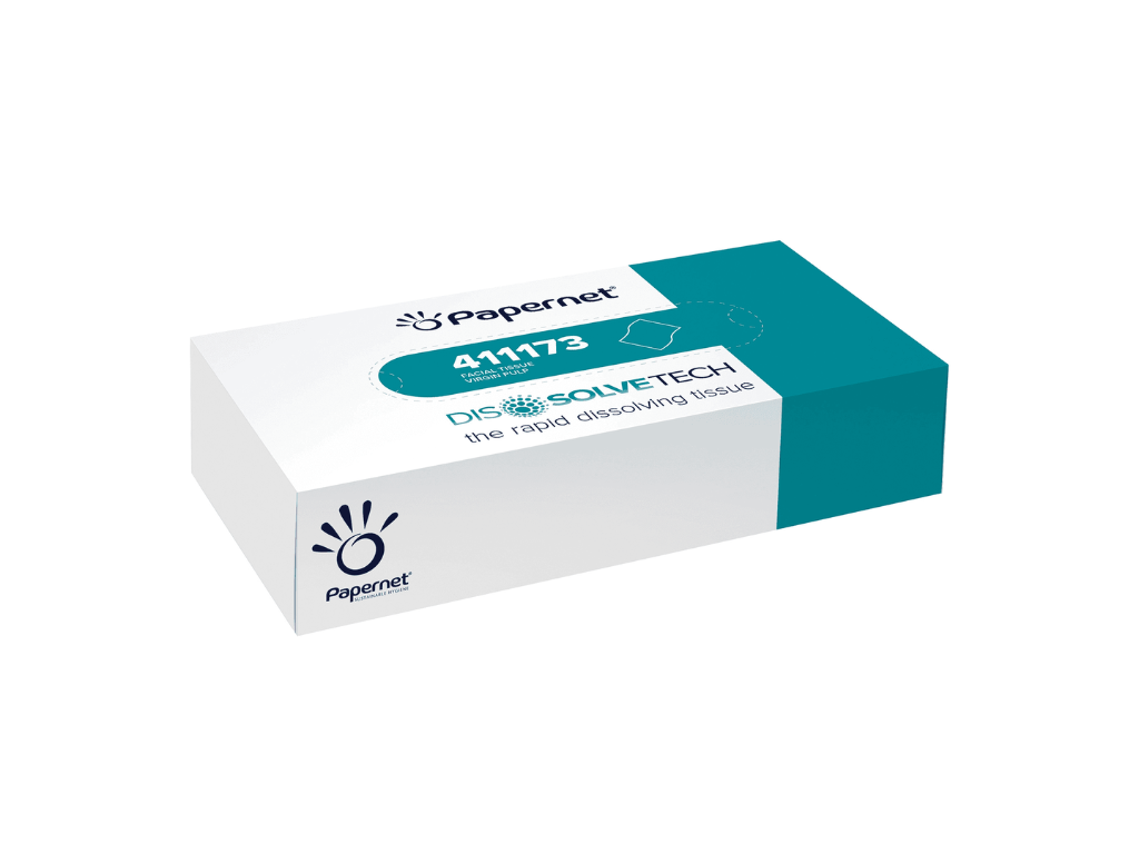Facial tissues flat box, Papernet 40 boxes with 100 tissues per box