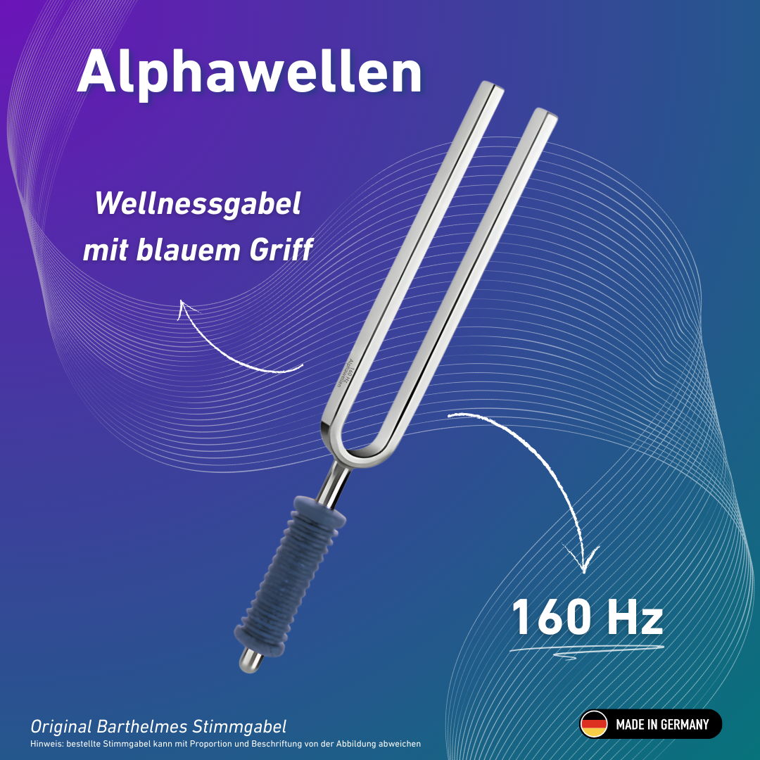 Barthelmes Alpha Wave Wellness original avec manche bleu, 160 Hz | Réf. 220126