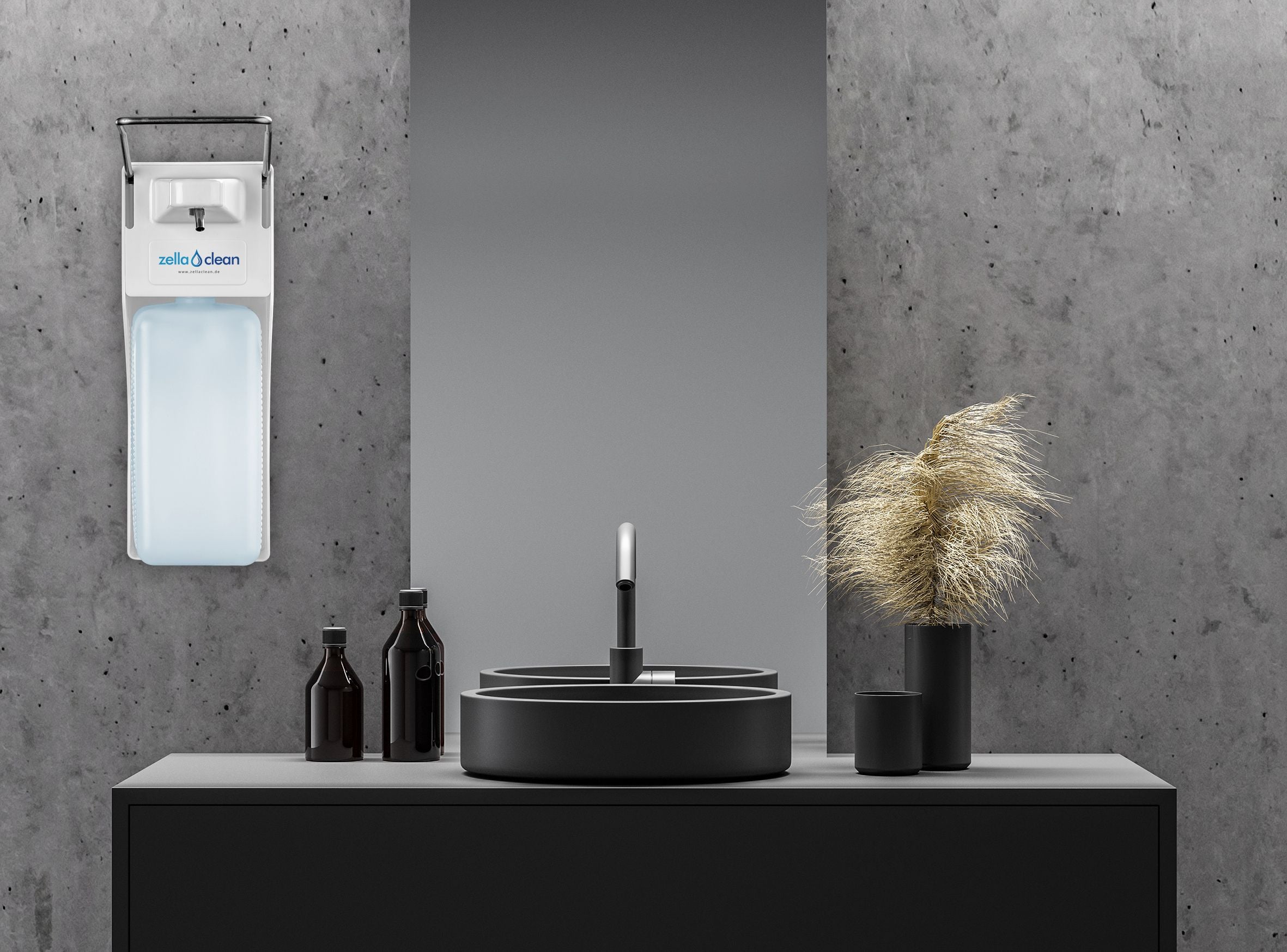 manueller Desinfektionsspender 1000 ml mit Pumphebel für Flüssigseife, Desinfektionsmittel oder Handlotion