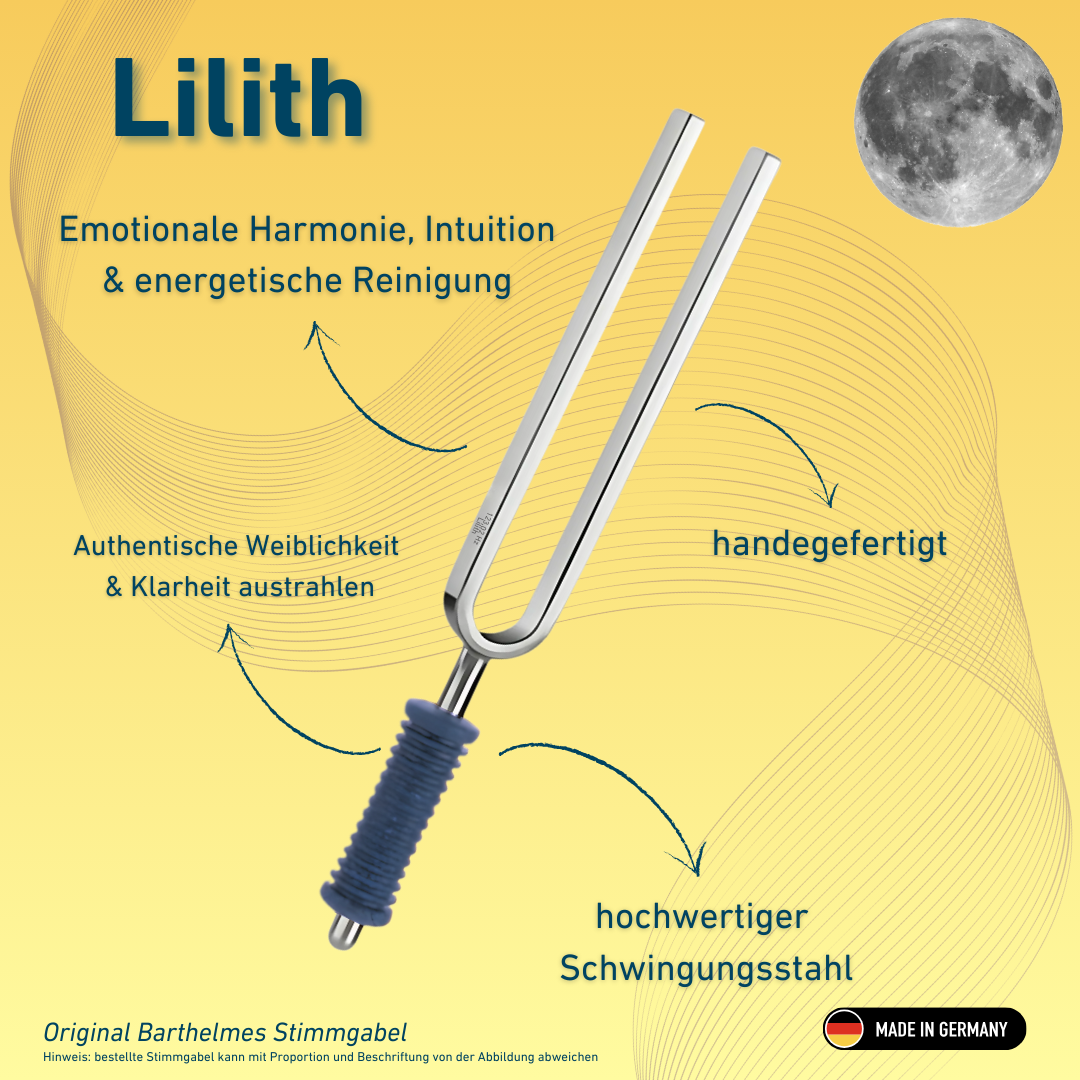 Original Barthelmes Stimmgabel Lilith Wellness mit blauem Griff 123,02 Hz | Art.-Nr. 220114