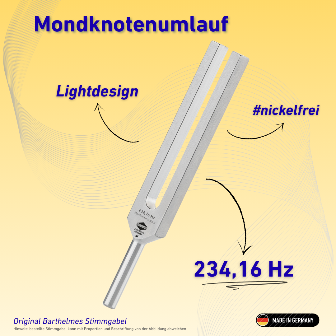 Diapason rotatif pour nœud lunaire, modèle léger 234,16 Hz | Réf. 230036