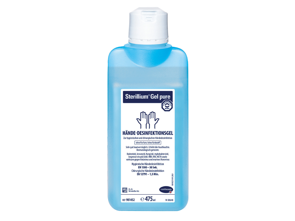 Sterillium Gel Pure, gel désinfectant pour les mains, 475 ml