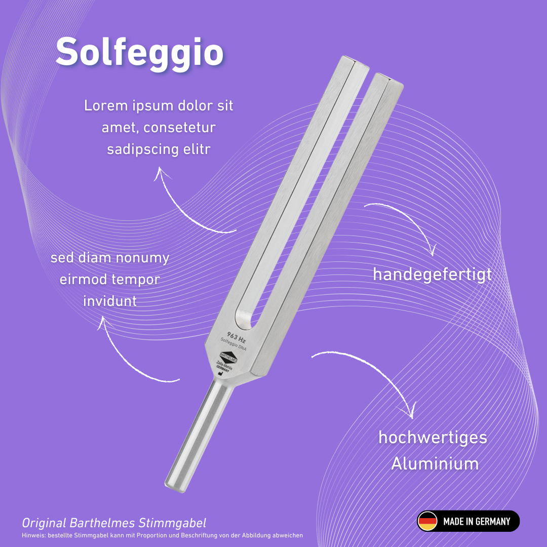 Diapason Solfeggio Lightdesign 963 HZ | Réf. 0036