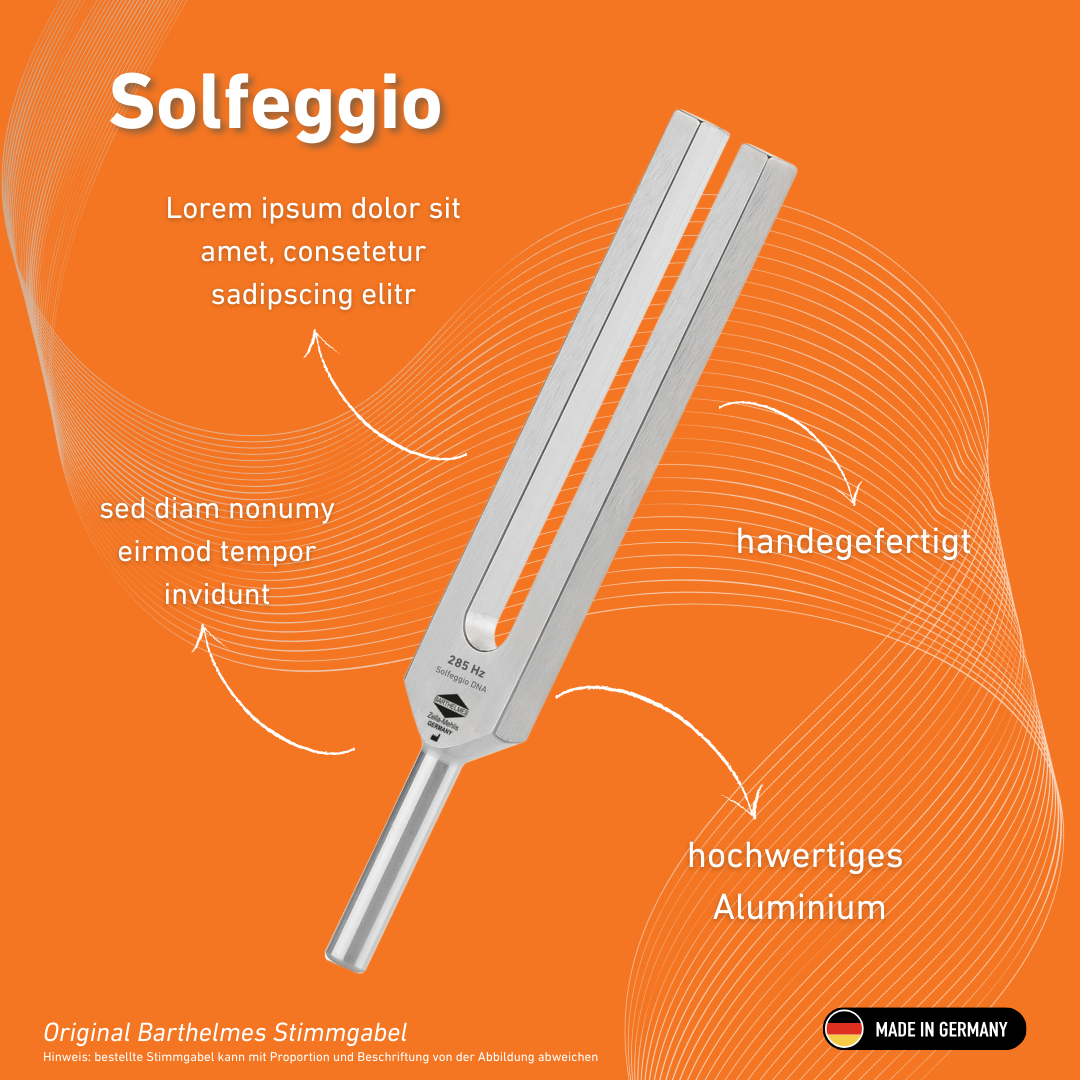 Diapason Solfeggio Lightdesign 285 Hz | Réf. 230045