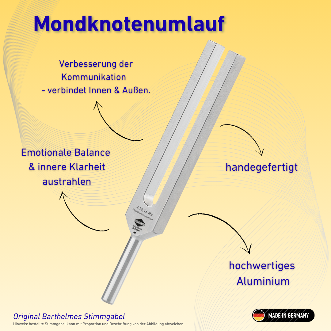 Diapason rotatif pour nœud lunaire, modèle léger 234,16 Hz | Réf. 230036
