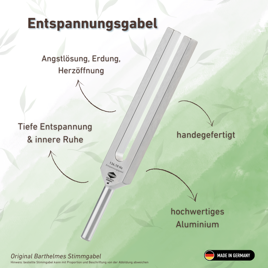 Entspannungsgabel (Relax) Lightdesign 136,10 Hz | Art.-Nr. KO 136-Relax/Alu