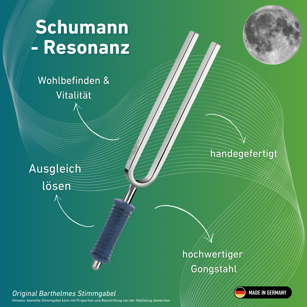 Stimmgabel Schumann-Resonanz Wellness mit blauem Griff 250,56 HZ | Art.-Nr. 220145