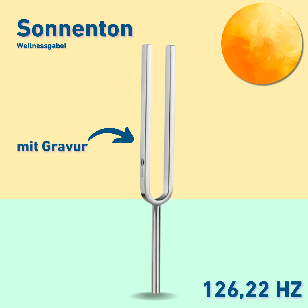 Gravure : Diapason Sun Tone Wellness 126,22 Hz | Réf. 220008 + Gravure