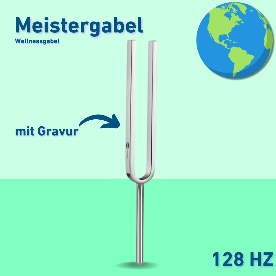 Engraving: Tuning Fork Meistergabel Wellness 128 Hz | Item No. 220010 + engraving