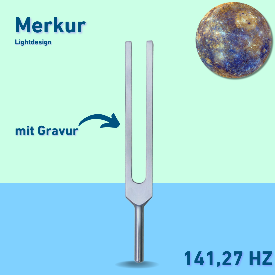 Gravure : Diapason Merkur Lightdesign 141,27 Hz | Réf. 141 / Gravure sur aluminium