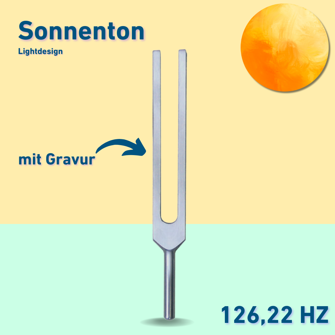 Gravure : Diapason soleil clair 126,22 Hz | Réf. 230004 + gravure