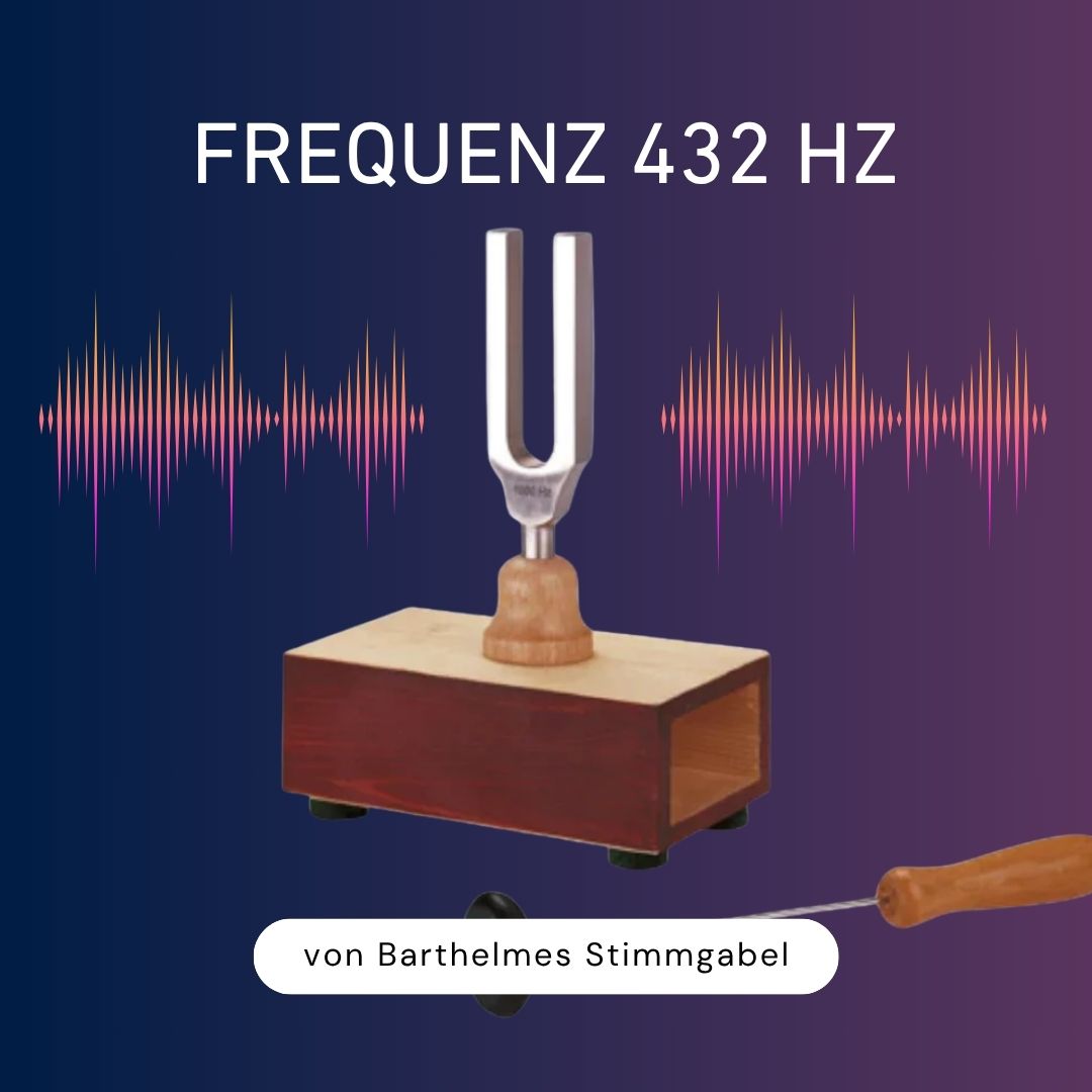 Enregistrement sonore à la fréquence 432 Hz sur le diapason de Barthelme (2:30 min.) à télécharger