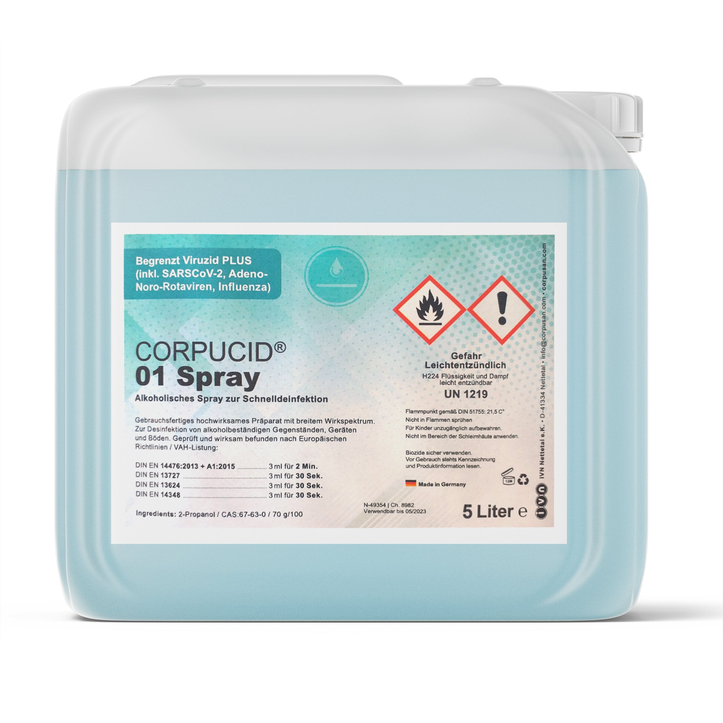 Désinfection des surfaces à l'alcool, CorpuCid