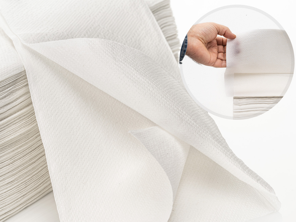 Papierhandtücher, zweilagig, V-Falz, 15 Pack á 266 Tücher