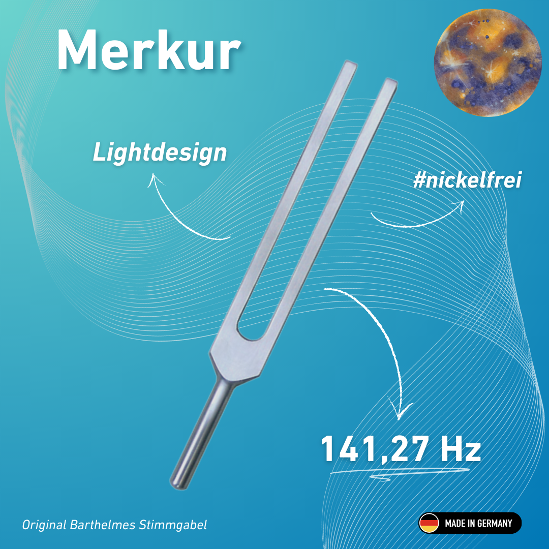 Tuning fork Merkur Lightdesign 141.27 HZ | Item No. 141/Alu