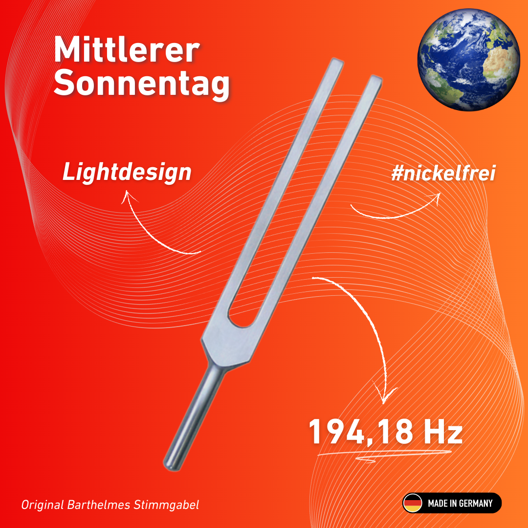 Stimmgabel Mittlerer Sonnentag Lightdesign 194,18 Hz | Art.-Nr. 230027