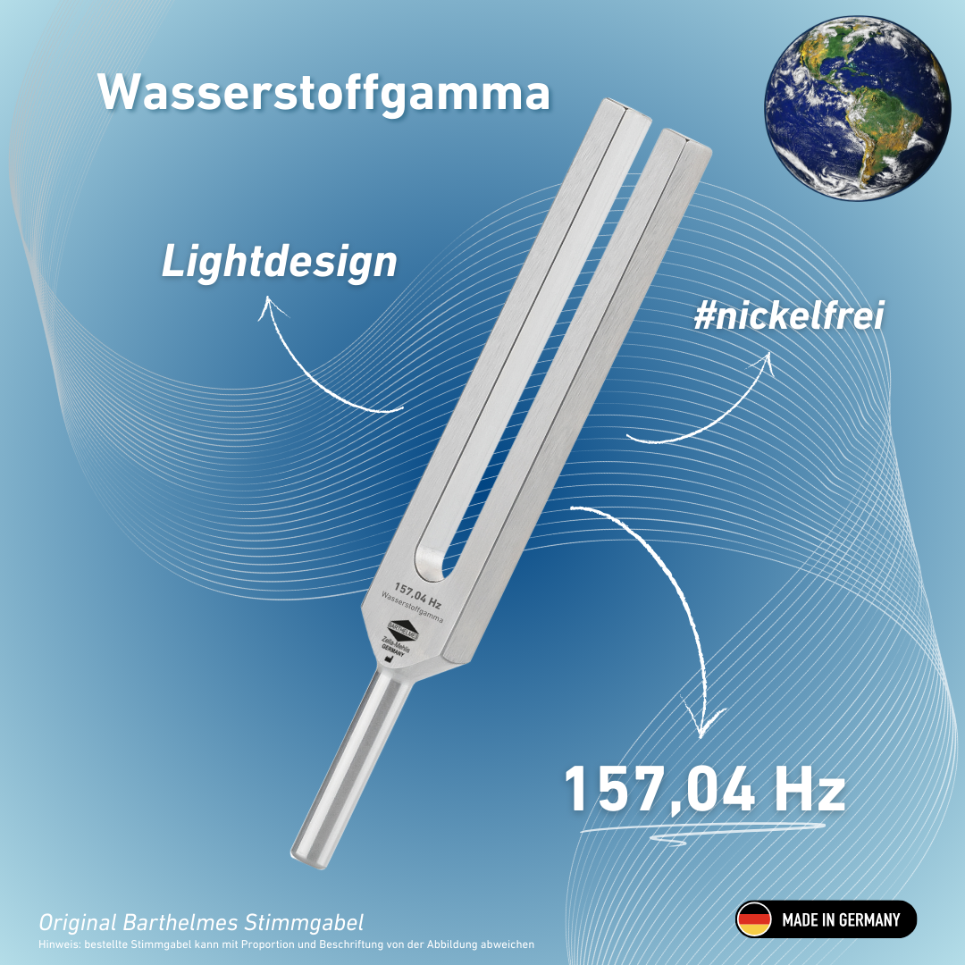 Stimmgabel Wasserstoffgamma Lightdesign 157,04 Hz | Art.-Nr. 230019