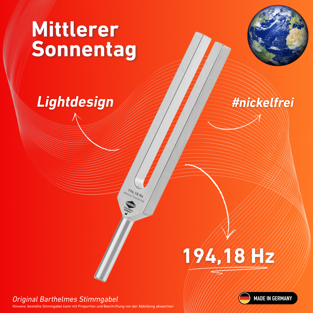 Stimmgabel Mittlerer Sonnentag Lightdesign 194,18 Hz | Art.-Nr. 230027