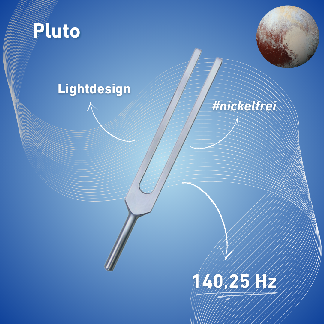 Tuning fork Pluto Lightdesign 140.25 HZ | Item no. 140/aluminium