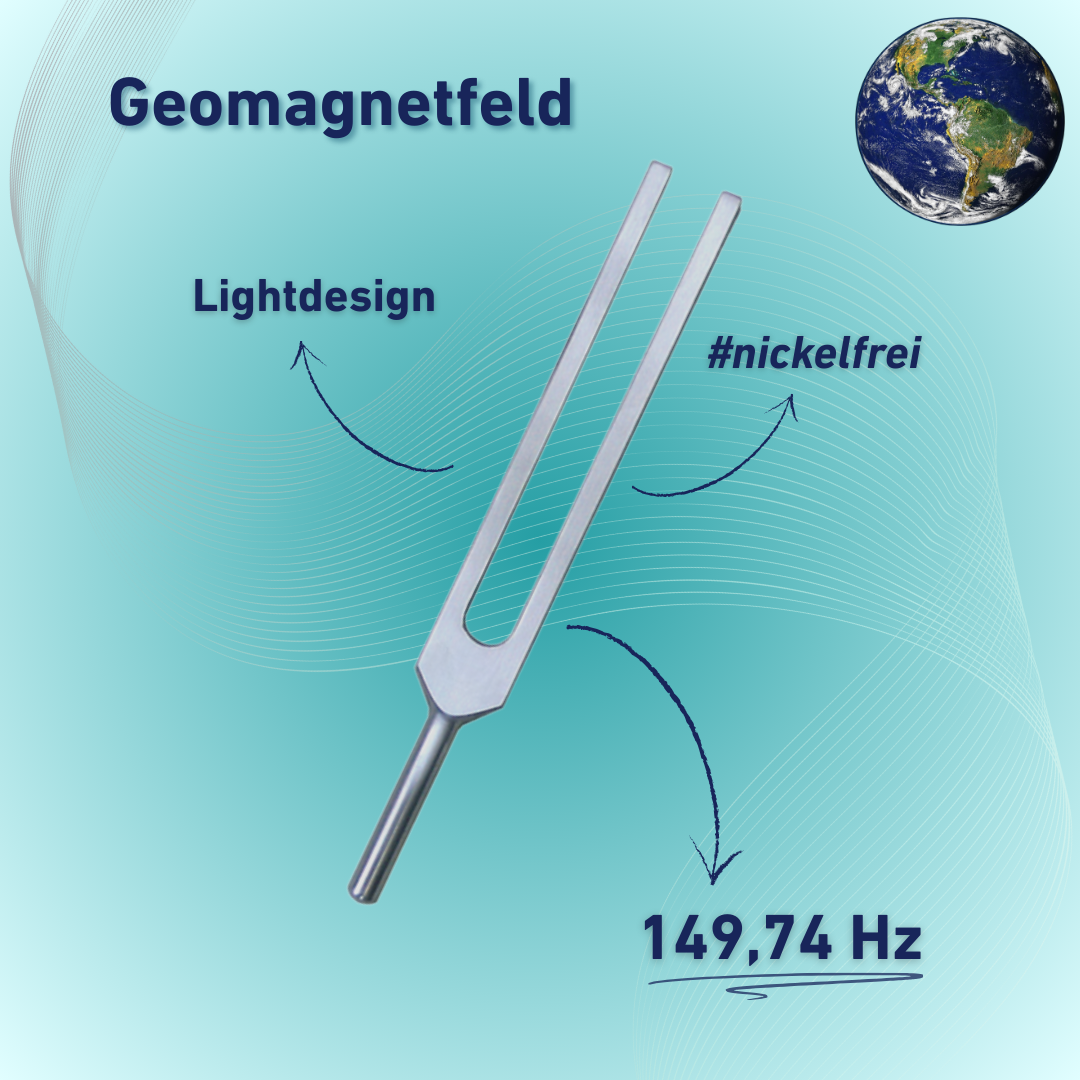 Tuning fork Geomagnetic field Lightdesign 149.74 Hz | Item no. KO 149/Alu