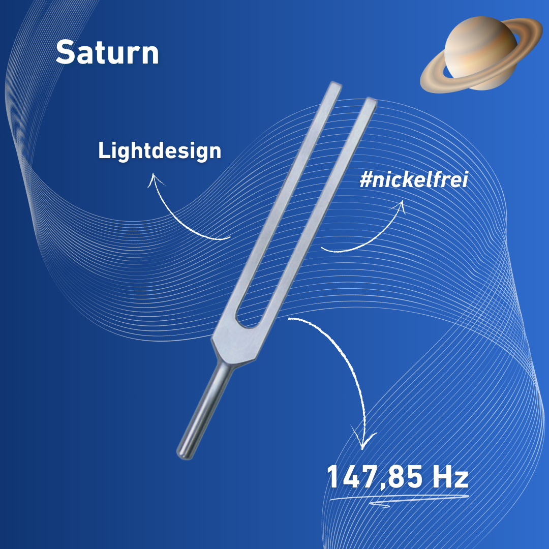 Tuning fork Saturn Lightdesign 147.85 Hz | Item no. KO 147/aluminium