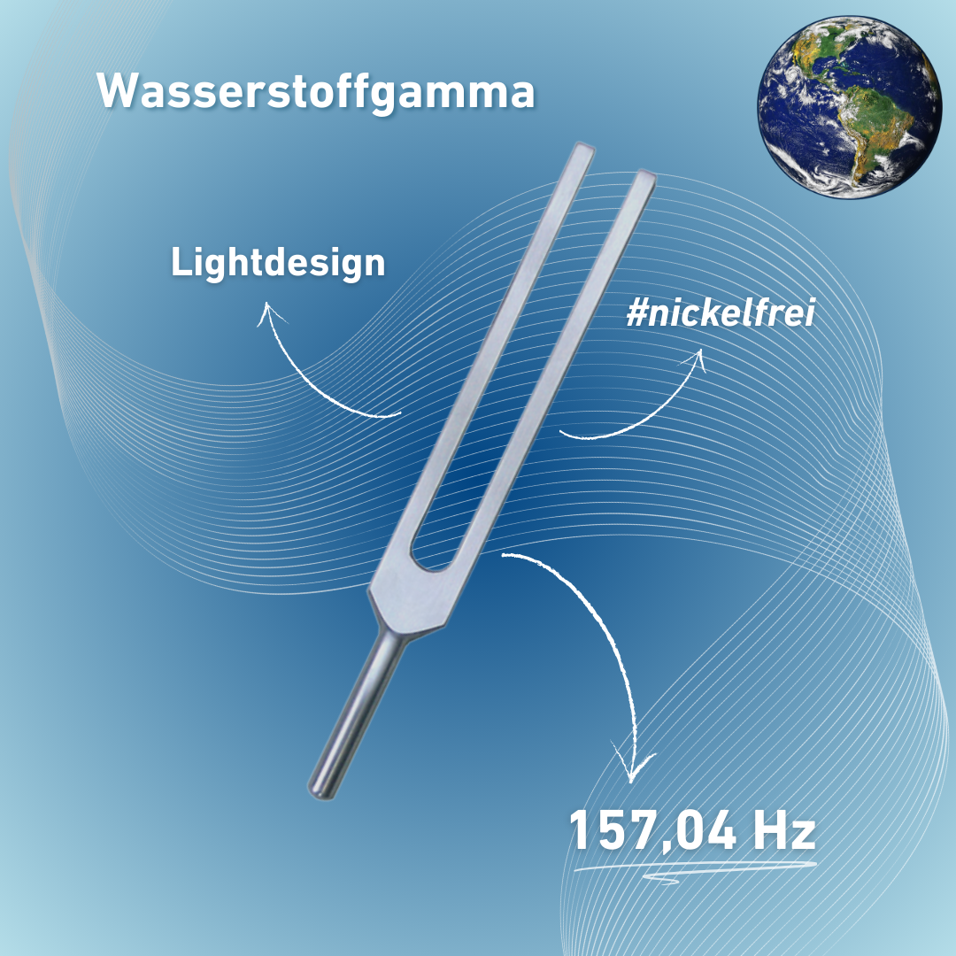 Stimmgabel Wasserstoffgamma Lightdesign 157,04 Hz | Art.-Nr. 230014
