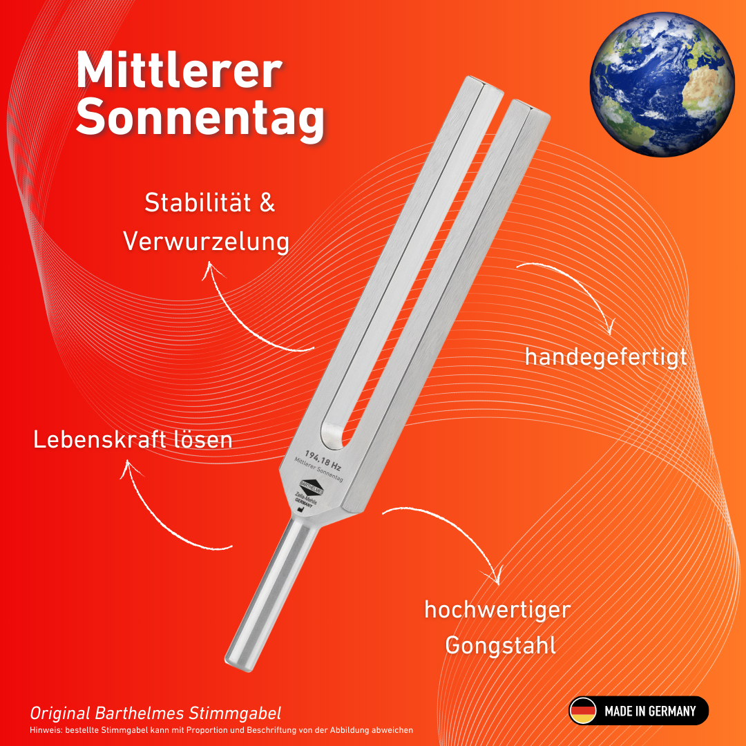 Stimmgabel Mittlerer Sonnentag Lightdesign 194,18 Hz | Art.-Nr. 230027