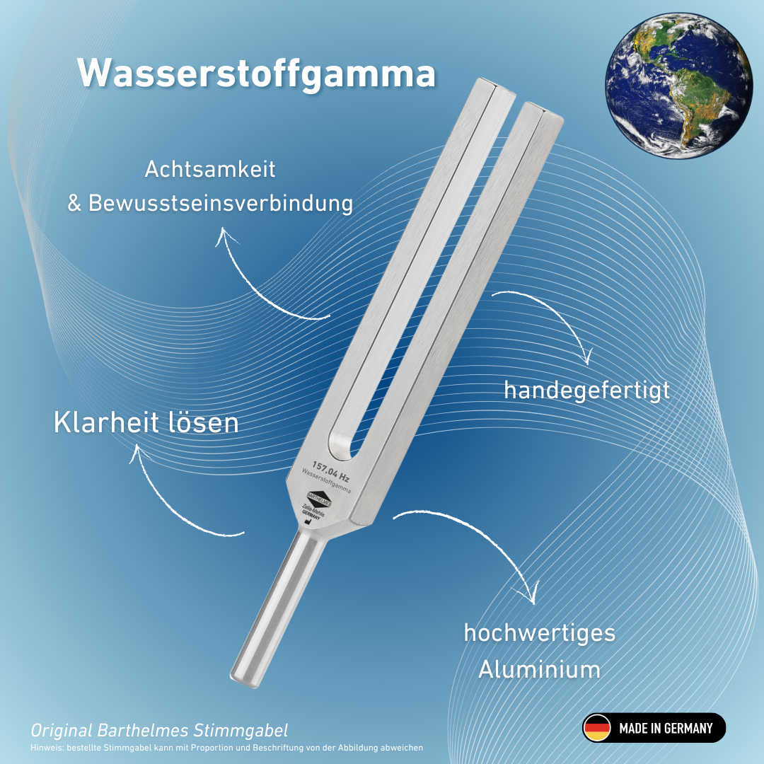 Stimmgabel Wasserstoffgamma Lightdesign 157,04 Hz | Art.-Nr. 230019