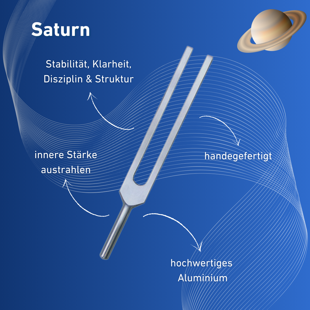 Tuning fork Saturn Lightdesign 147.85 Hz | Item no. KO 147/aluminium