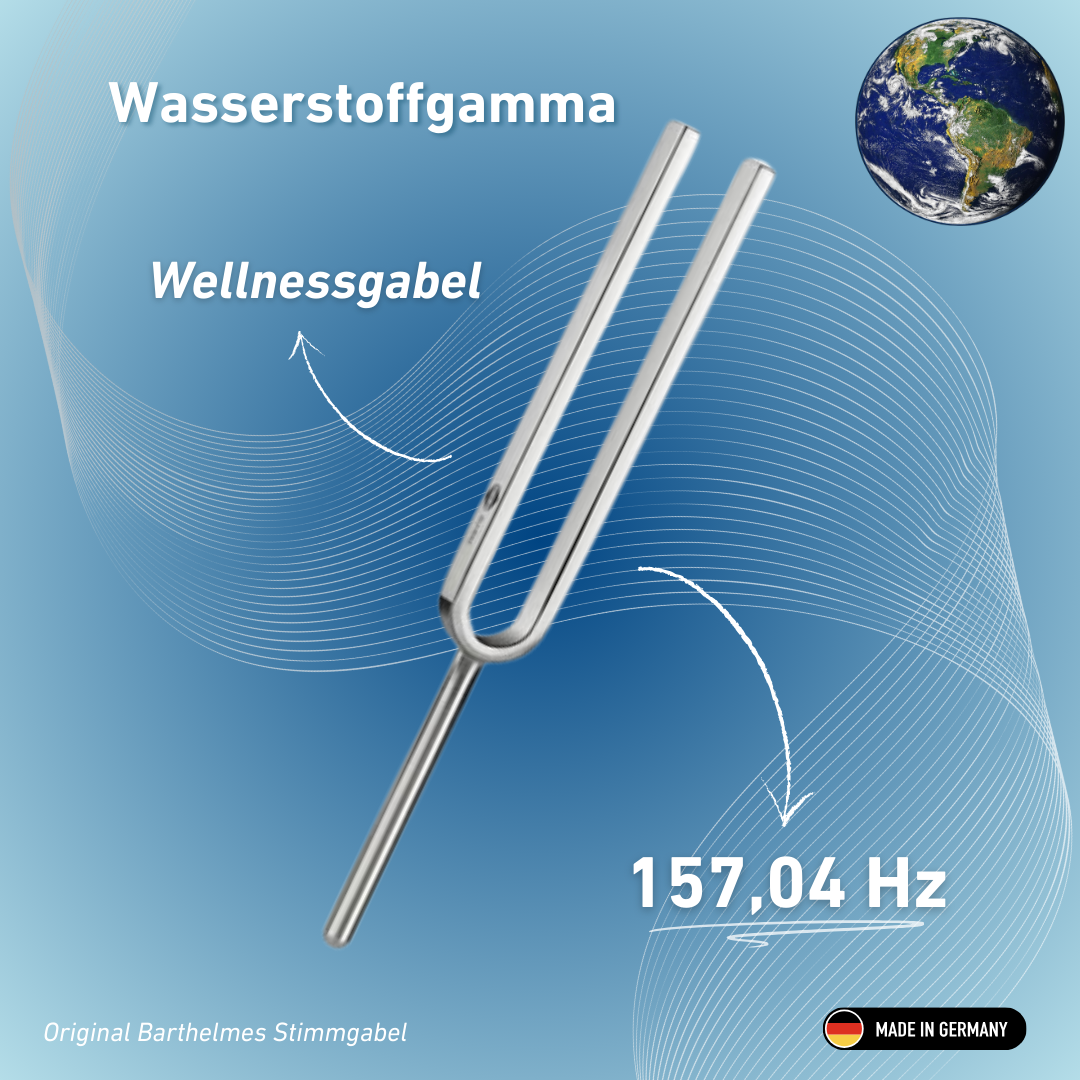 Stimmgabel Wasserstoffgamma Wellness 157,04 Hz | Art.-Nr. 220028