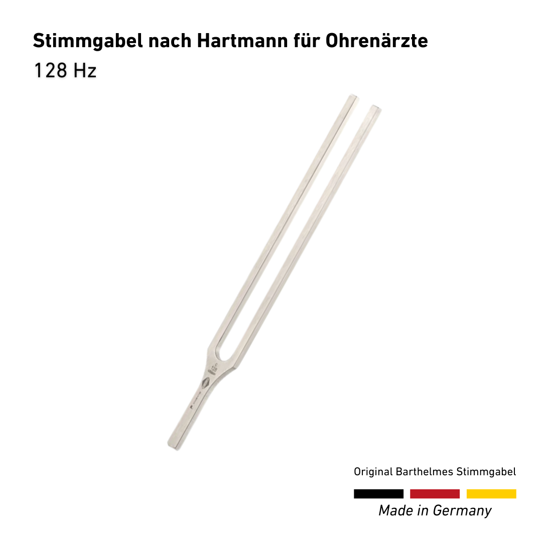 128 HZ Stimmgabel nach Hartmann für Ohrenärzte | Art.-Nr. 110018