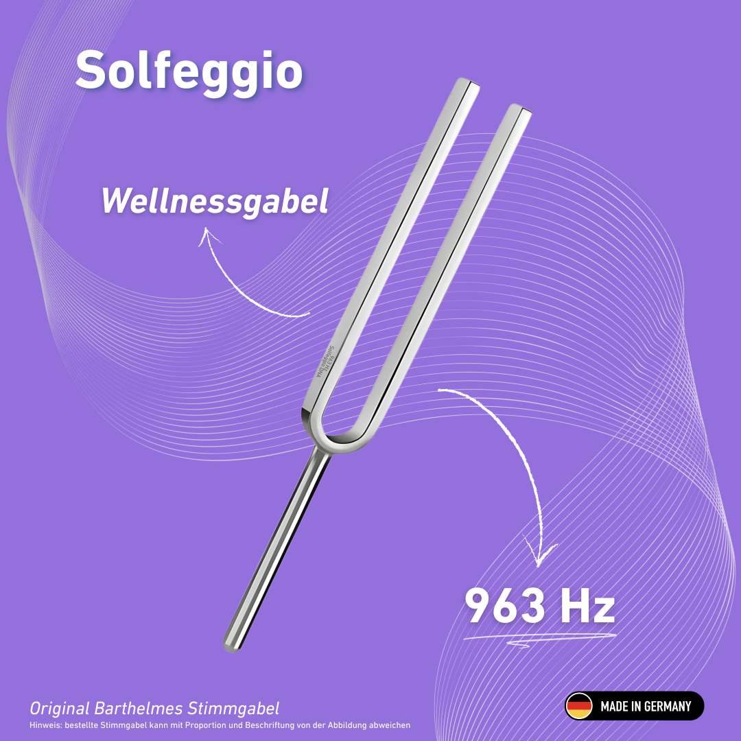 Stimmgabel Solfeggio Wellness 963 HZ | Art.-Nr. 220186