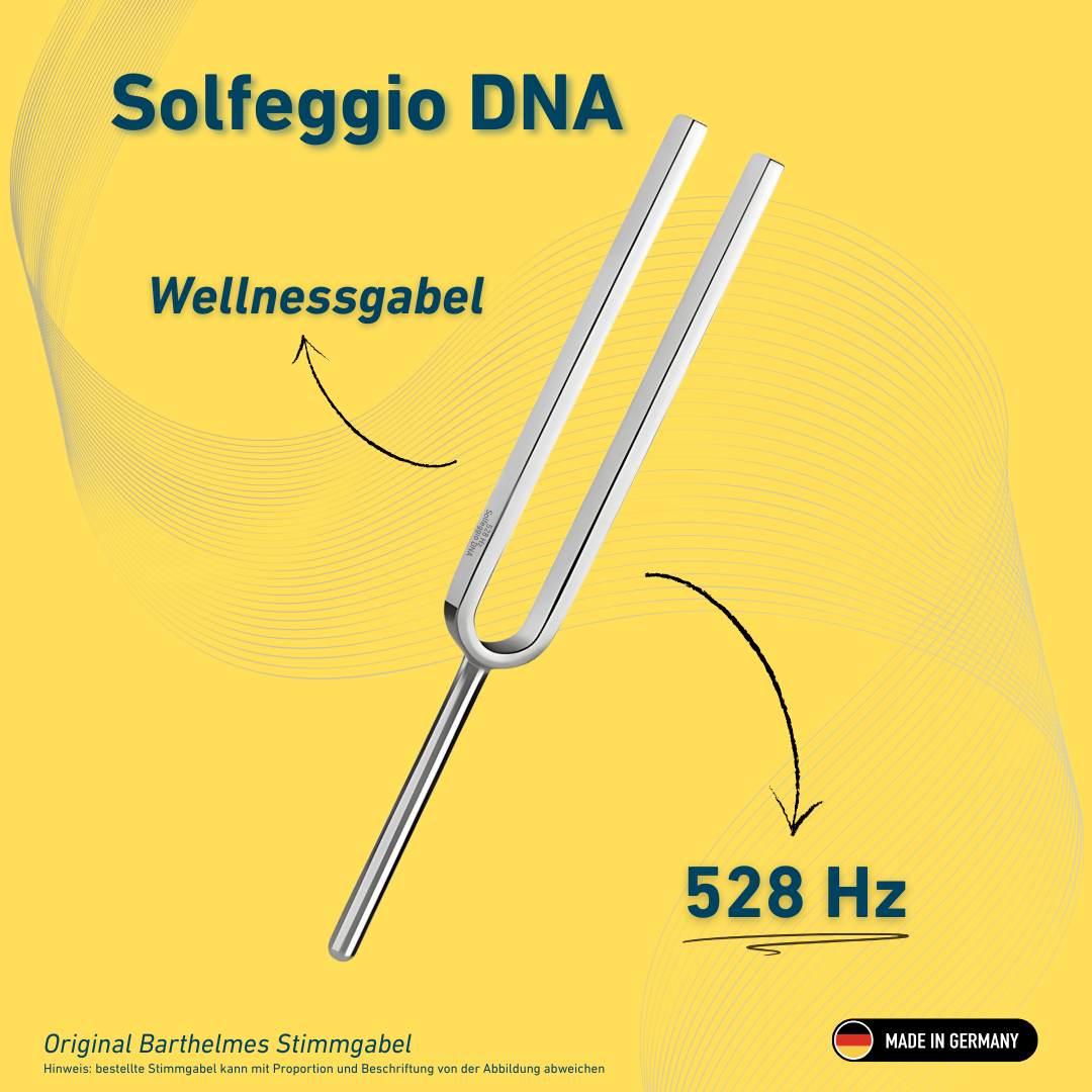 Stimmgabel Solfeggio DNA  Wellness 528 HZ  | Art.-Nr. 220171