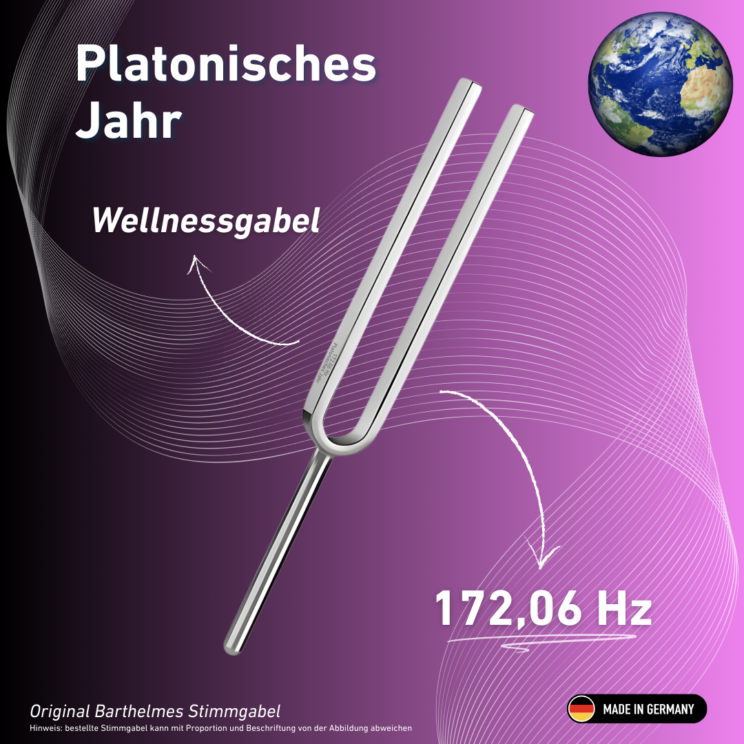 Tuning Fork Platonic Year Wellness 172.06 Hz | Item No. 220036
