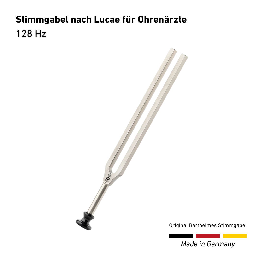 Tuning fork for otologists according to Lucae