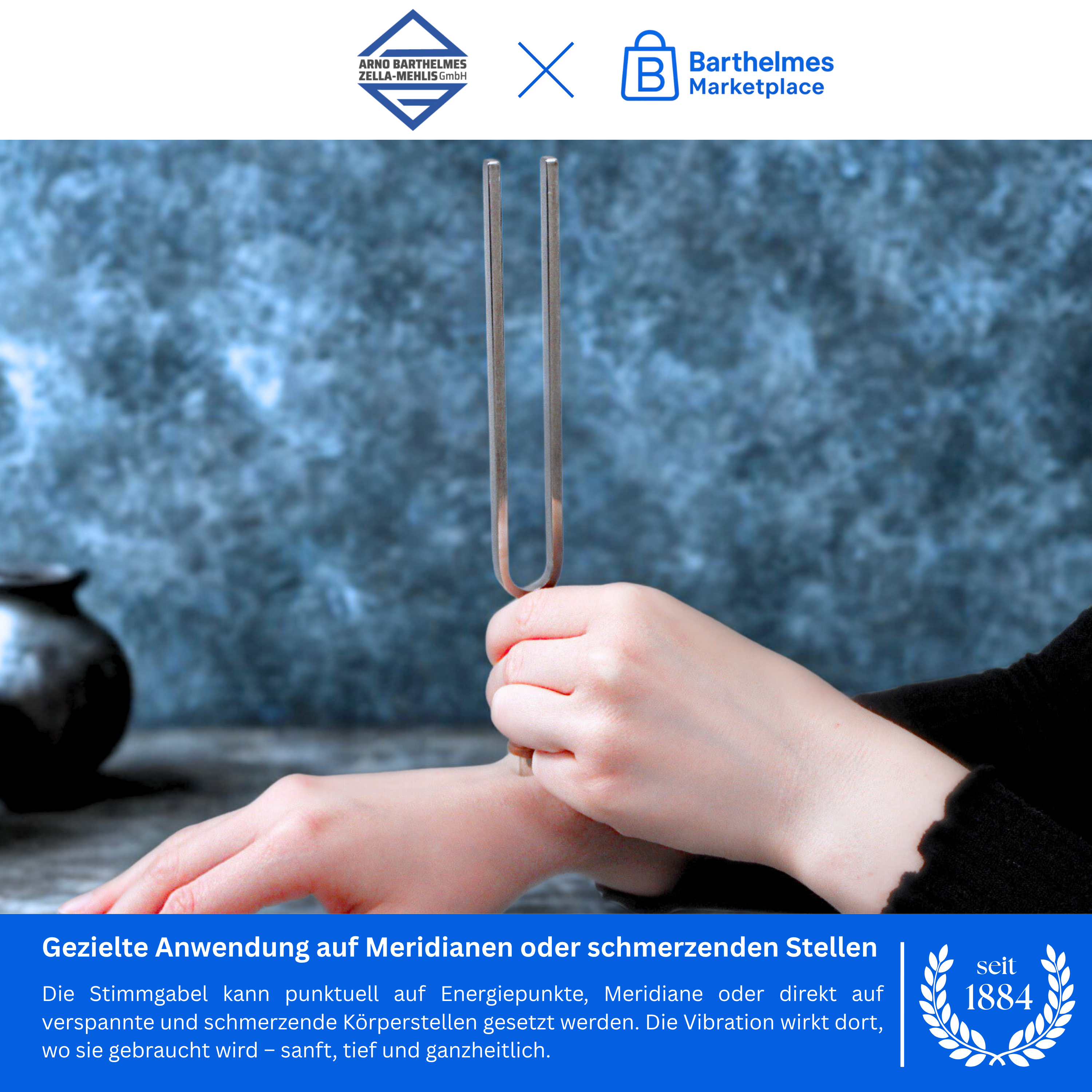 Bio Rhythmus Körper Wellness mit Korkgriff 135,08 HZ  | Art.-Nr. 220013